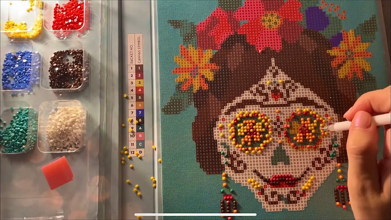 😴 ASMR - Trying 💎 Diamond Painting for the first time - Pure Whispering