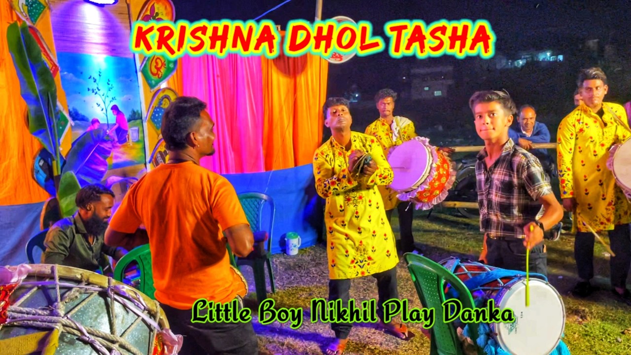 KRISHNA DHOL TASHA Rubal Play Signature Banjo Mashup Nabadwip #dholtasha #banjo