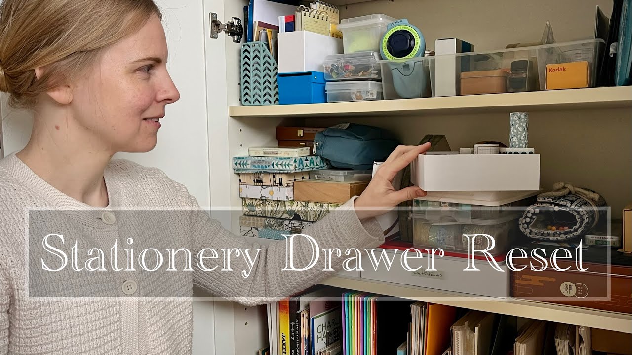 Organize With Me: Calm Stationery Drawer Reset | Rediscovering My Supplies