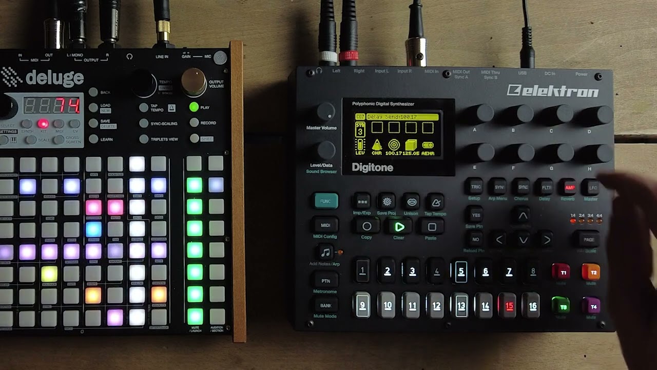 Synthstrom Deluge & Elektron Digitone - House Jam