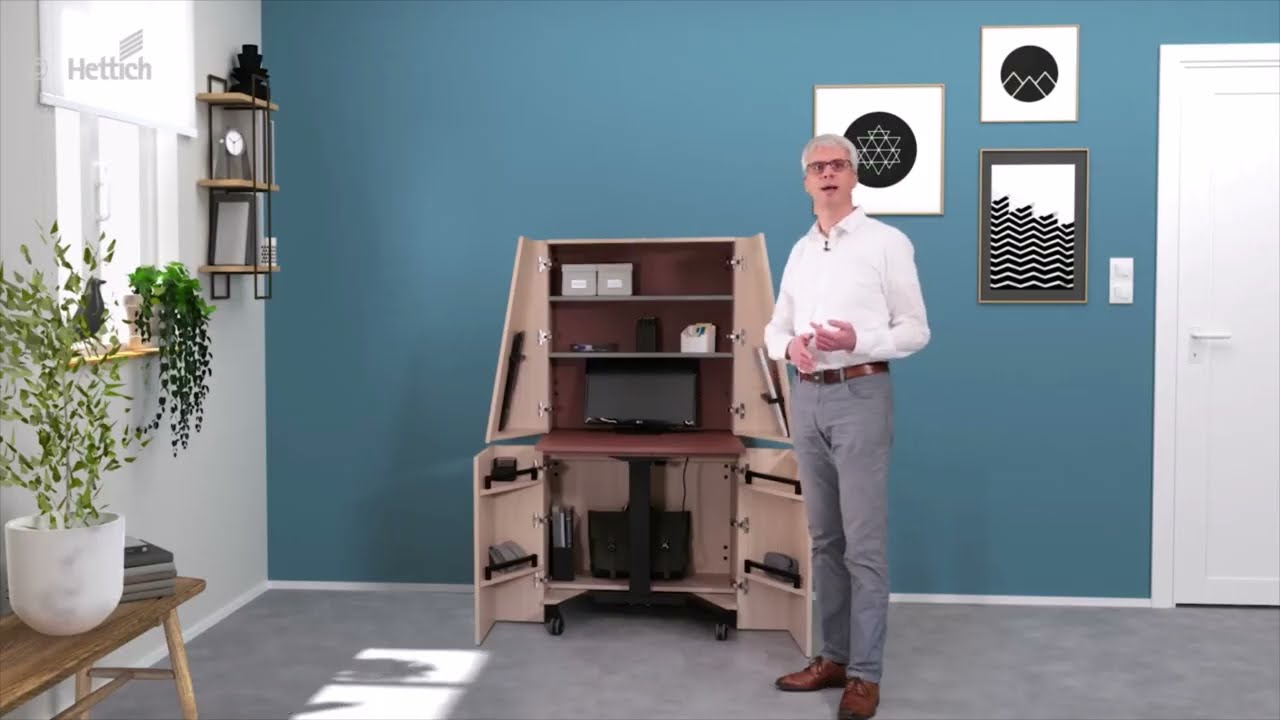 ヘティヒのホームオフィス家具アイデア ー 2：New Work Pop up Desk（ﾆｭｰﾜｰｸ ﾎﾟｯﾌﾟｱｯﾌﾟ ﾃﾞｽｸ）