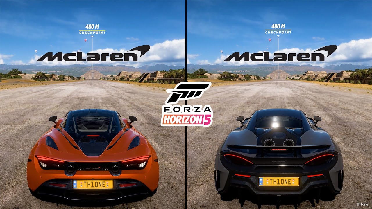 Forza Horizon 5 | McLaren 720s Coupe 2018 vs. McLaren 600LT Coupe 2018 Performance Comparison