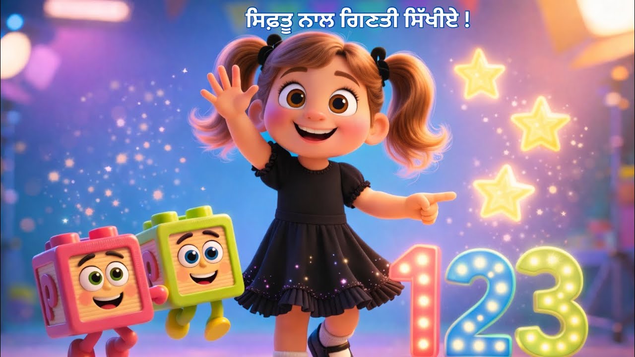 ਆਜੋ ਗਿਣਤੀ ਸਿੱਖੀਏ ! Learning Numbers| #siftu #kidsstory #punjabistory #siftukidstales #cartoon