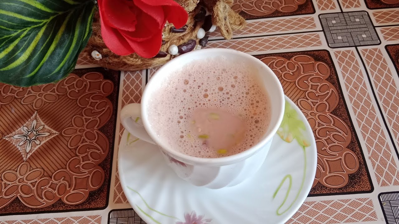 Kashmiri Chai Recipe with Milk | Original Pink Tea Method