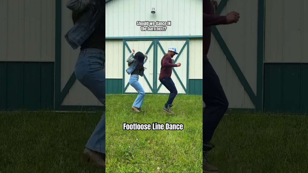 Footloose Line Dance Trend | Barn Edition 😎👢 #dance #shorts #footloose