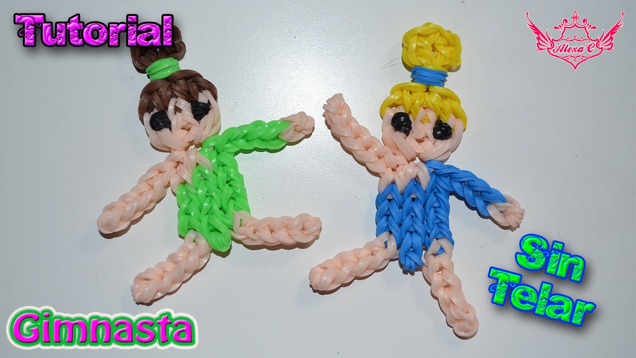&hearts; Tutorial: Gimnasta de gomitas (sin telar) &hearts;