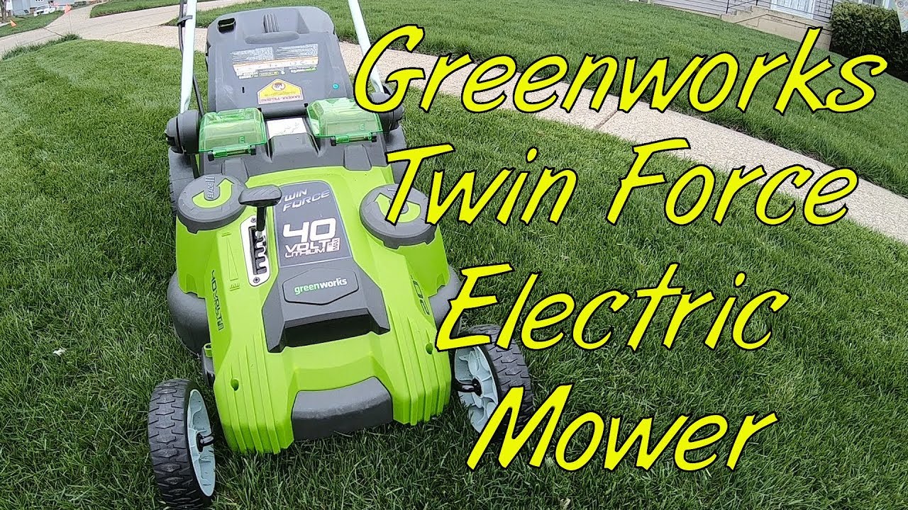Greenworks Twin Force electric 40v mower