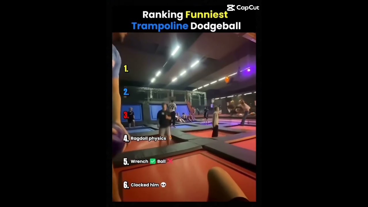 Ranking funniest trampoline dodgeball