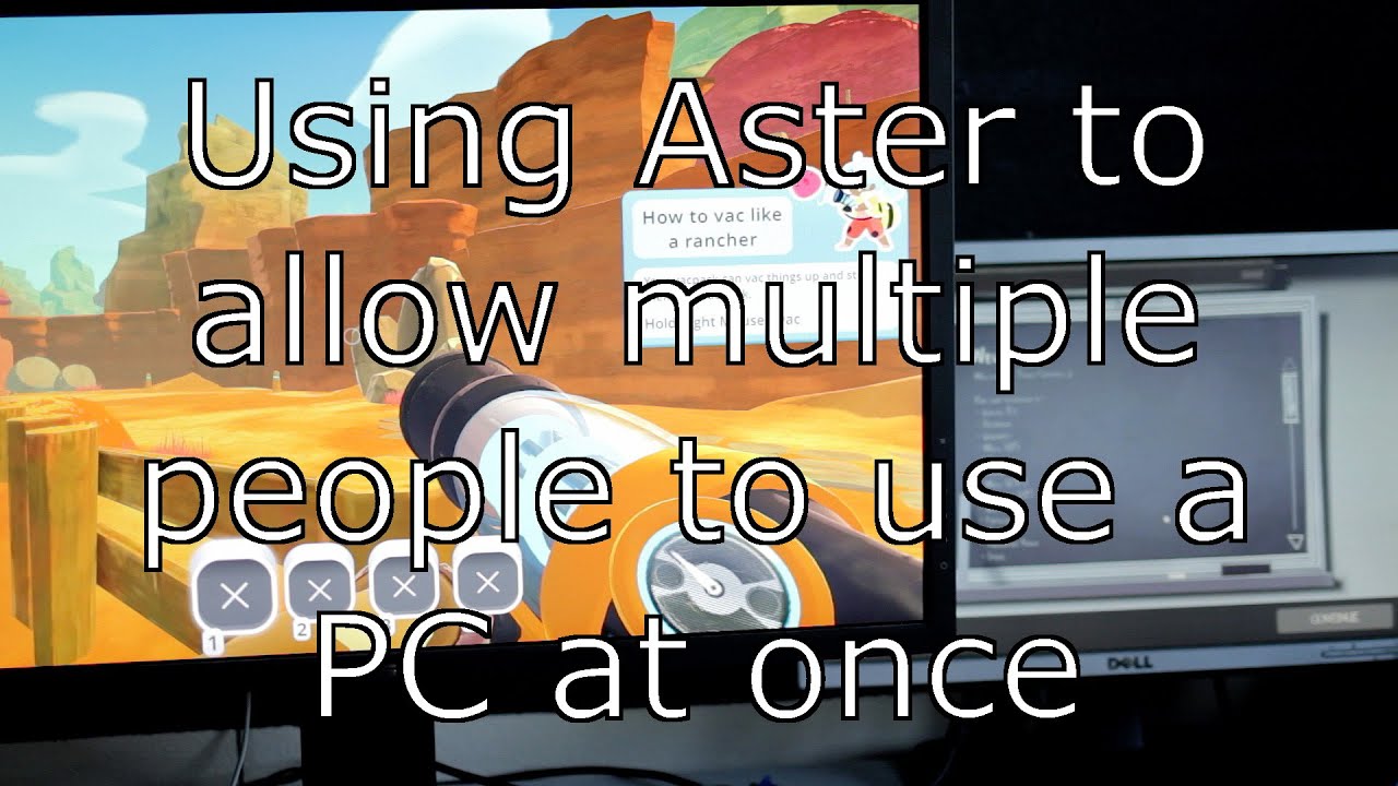 Using Aster Multiseat to allow two users on a computer at one time
