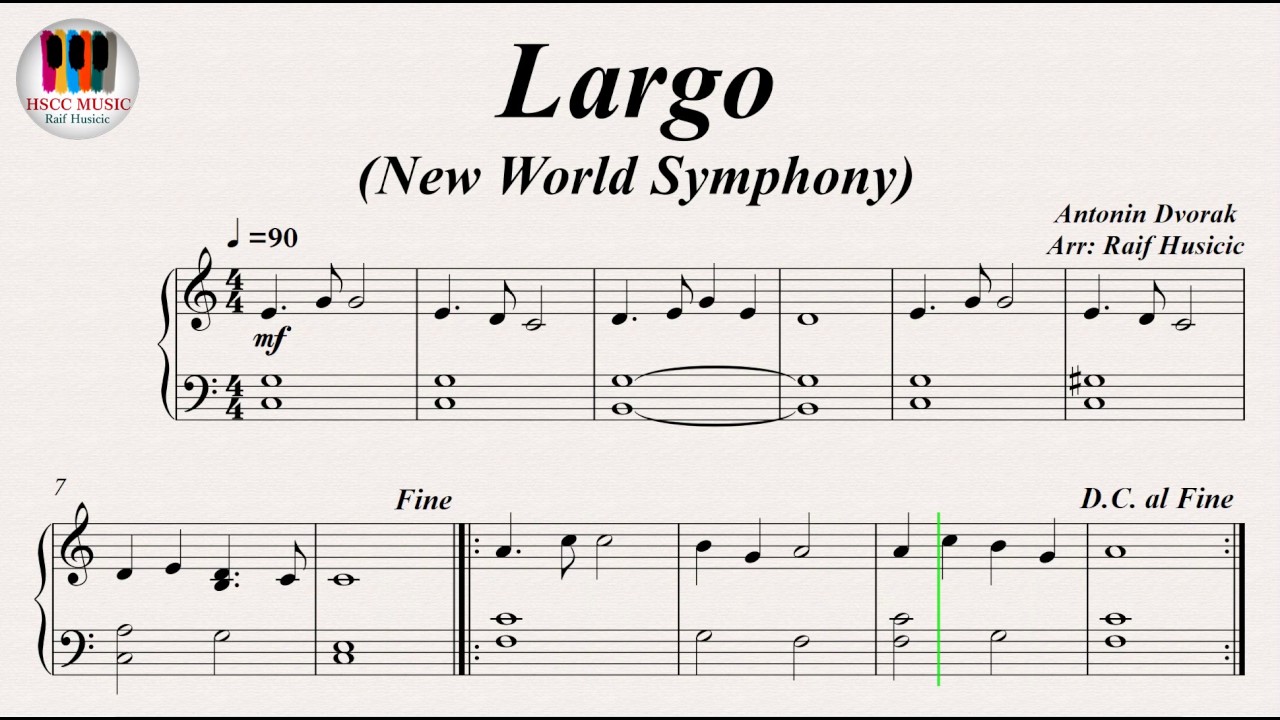 Largo (New World Symphony) - Antonin Dvorak, Piano