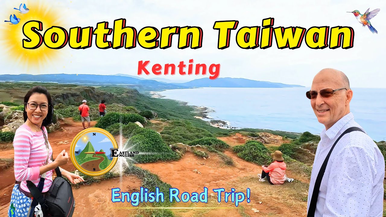 Made in Taiwan! EP4 Kenting Night Market, Southern Taiwan & Dream Mall, English Road Trip in 4K