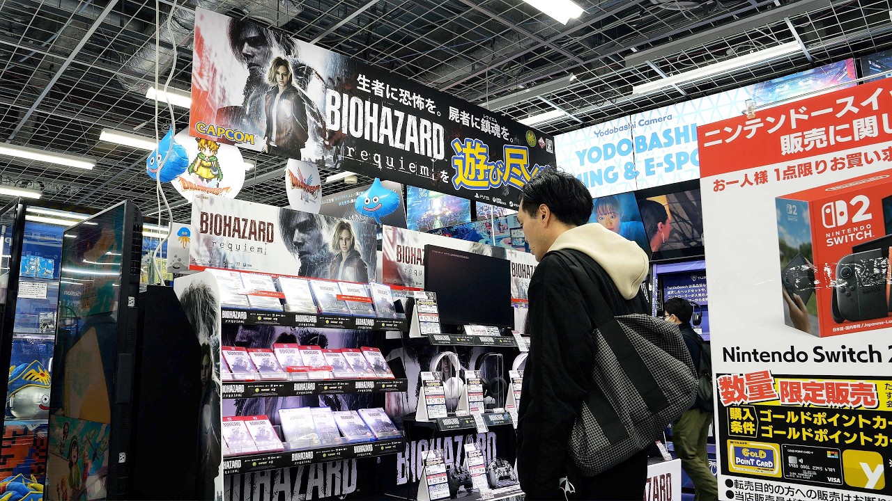 Resident Evil Requiem - Launch Day Retail Display | Yodobashi Akihabara | Tokyo, Japan (B-Roll)