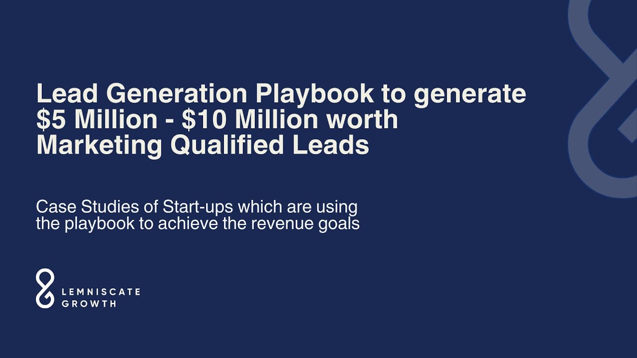 [Webinar] Blueprint for $5 - $10 Million Revenue | Lemniscate Growth