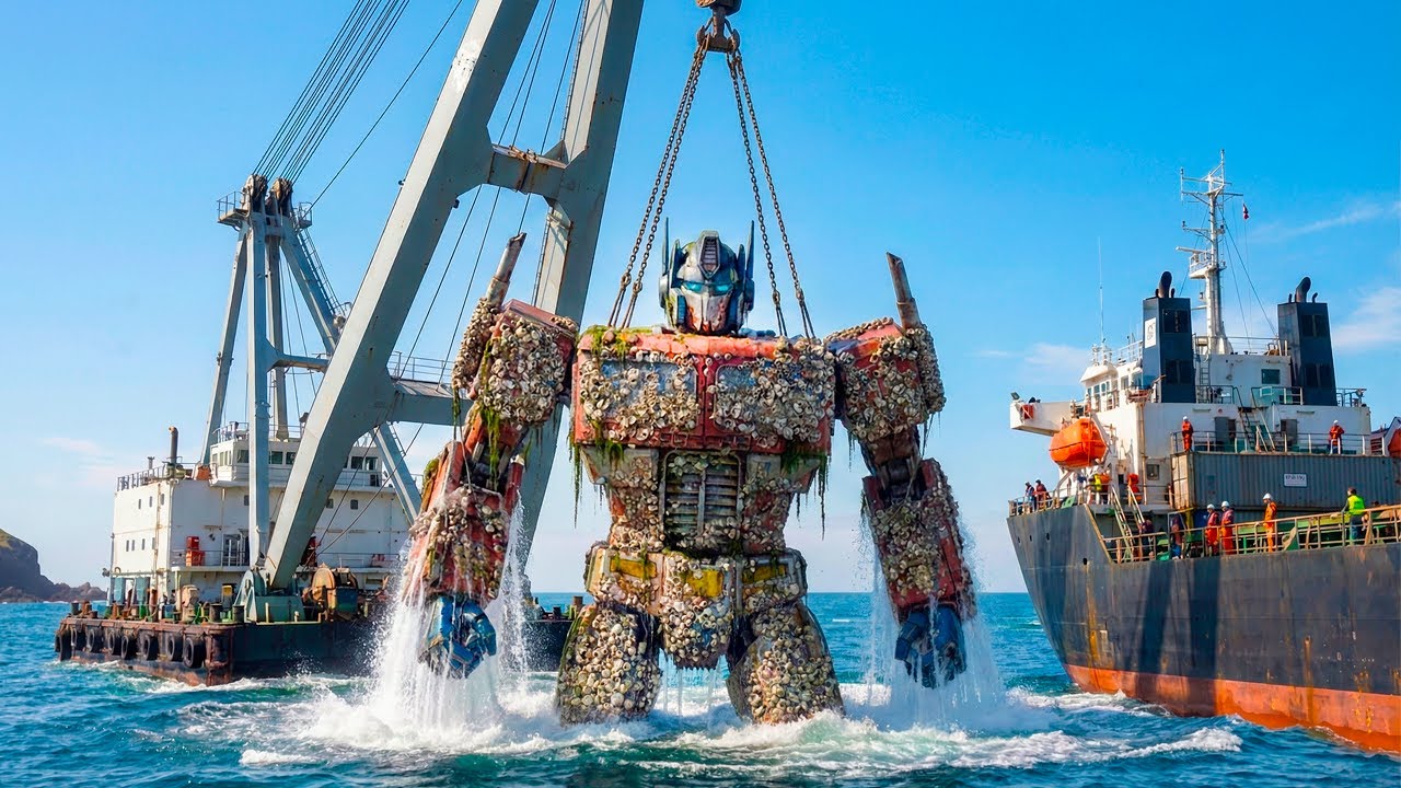 Deep Sea Awakening: Colossal Robots Recover the Long-Lost TITAN Optimus Prime