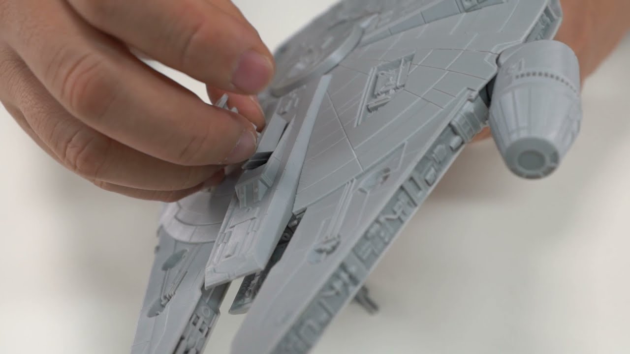 Foldable Millennium Falcon print on prusa