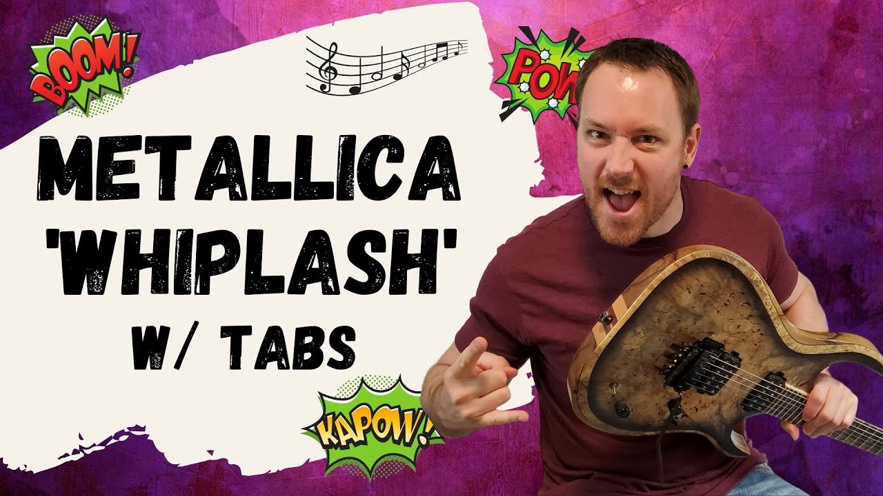 Metallica Whiplash Guitar Lesson + Tutorial