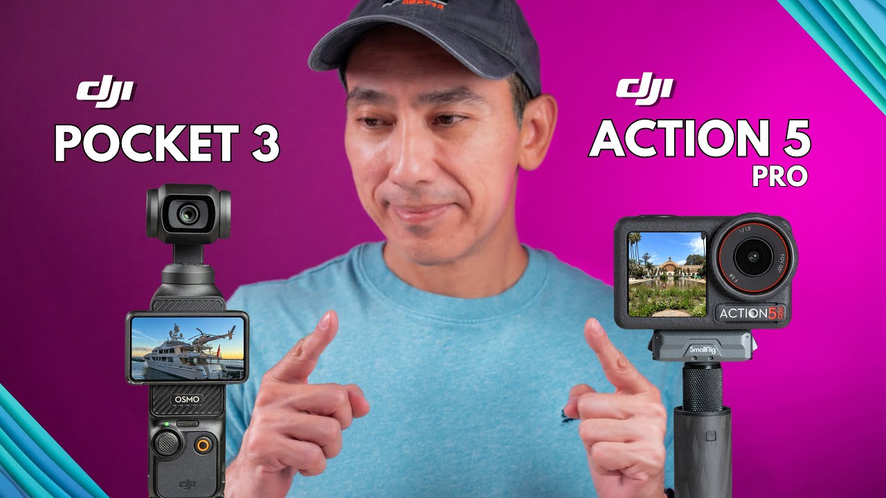 Обзор DJI Pocket 3 и DJI Action 5 PRO: сравнение характеристик и качества. Какой из них лучше?