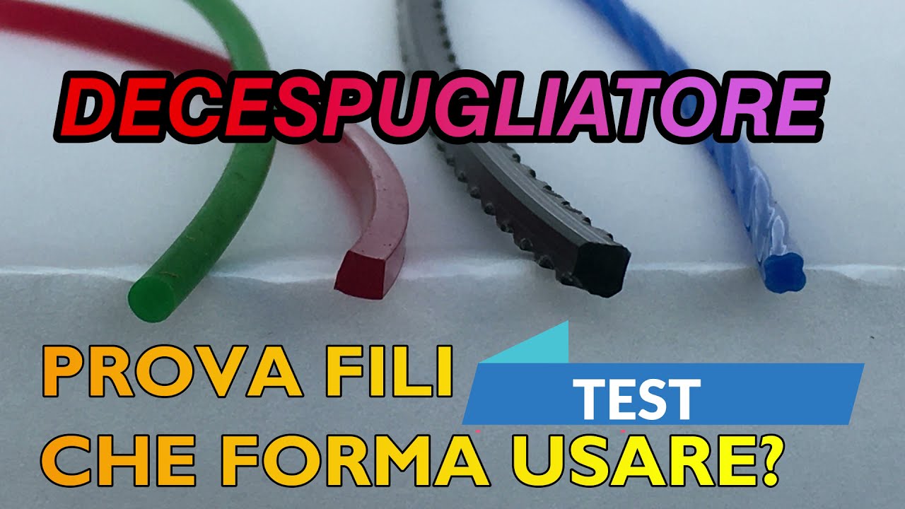 DECESPUGLIATORE PROVA FILI, CHE FORMA USARE?