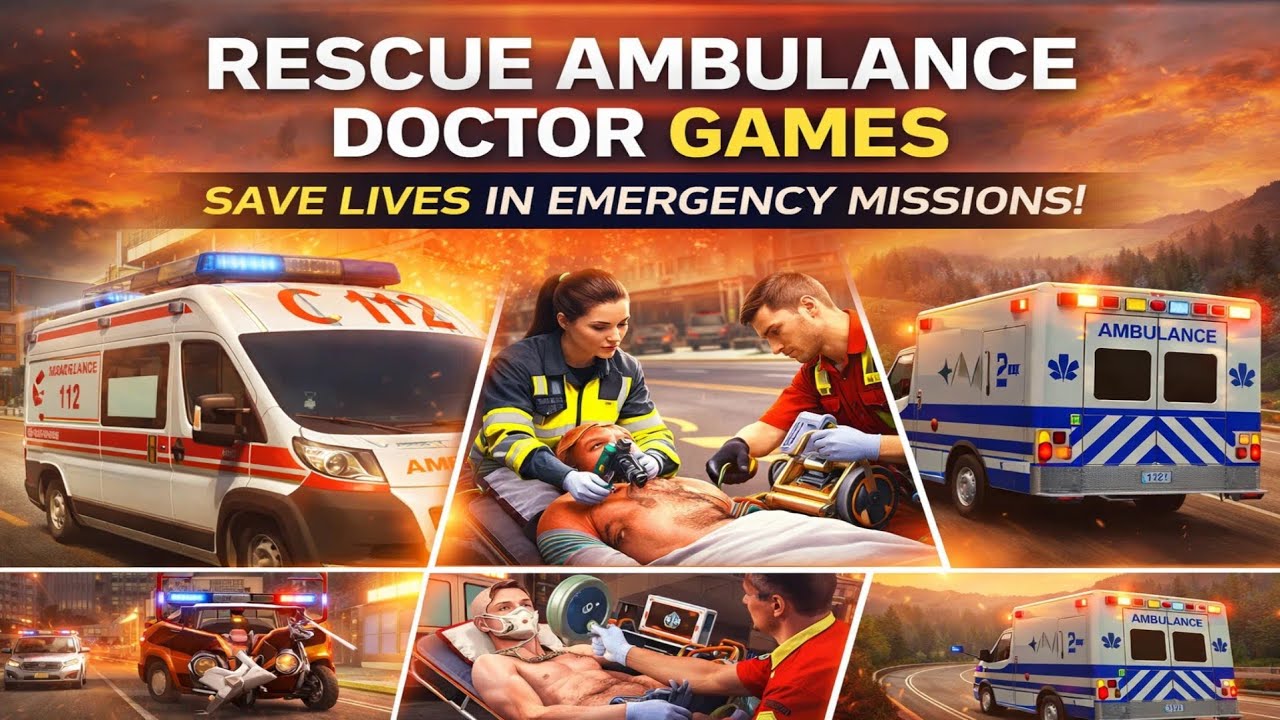 Rescue Ambulance Doctor Games Gameplay | Emergency Medical Simulator