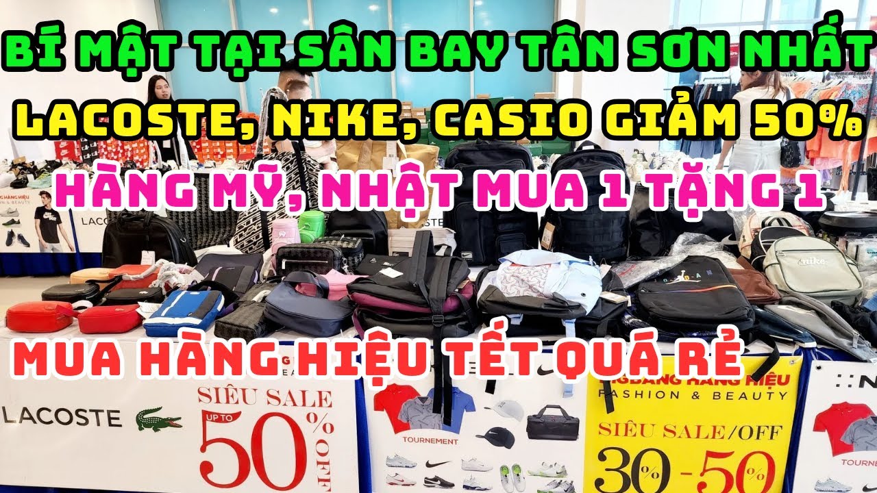 TRỰC TIẾP! BÙNG NỔ KHAI MẠC LỄ HỘI SIÊU GIẢM GIÁ HÀNG HIỆU 90% TẾT 2026 NGAY SÂN BAY TÂN SƠN NHẤT