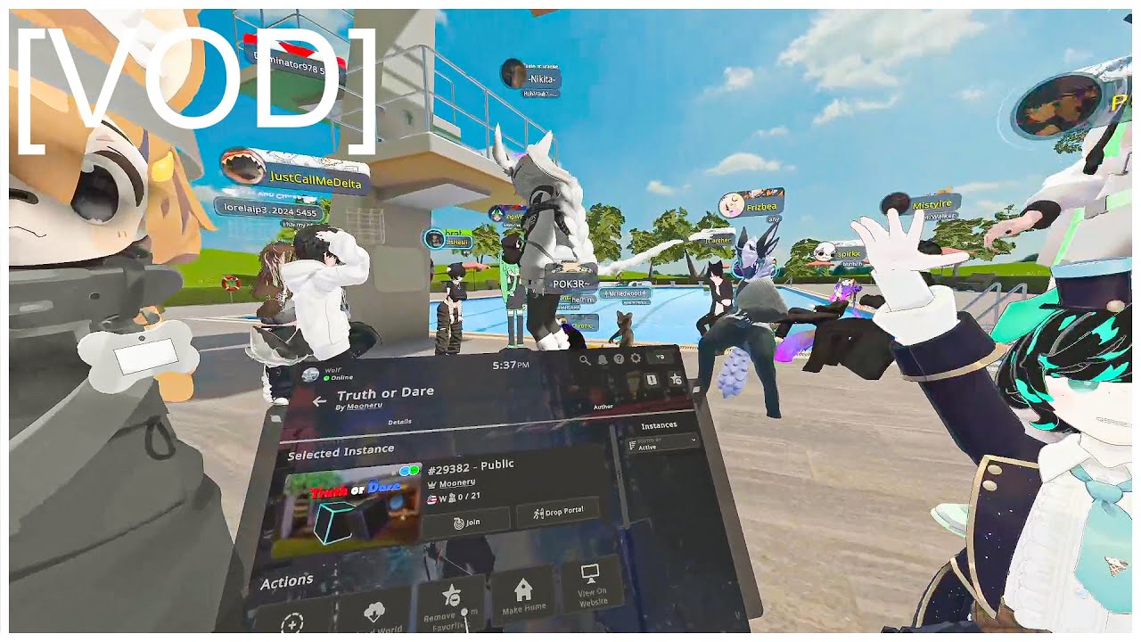 i'm vr-ing it right now VRChat [VOD]