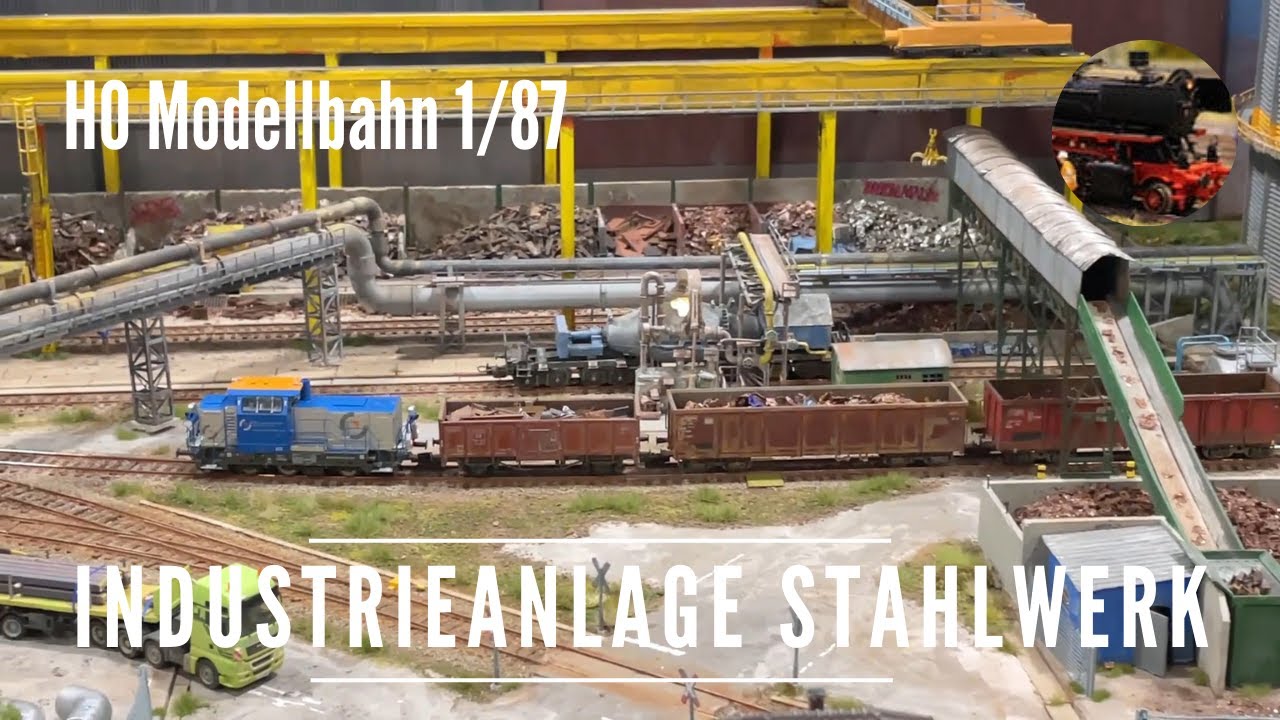 H0 Modellbahn Industrieanlage Stahlwerk - Intermodellbau 2021