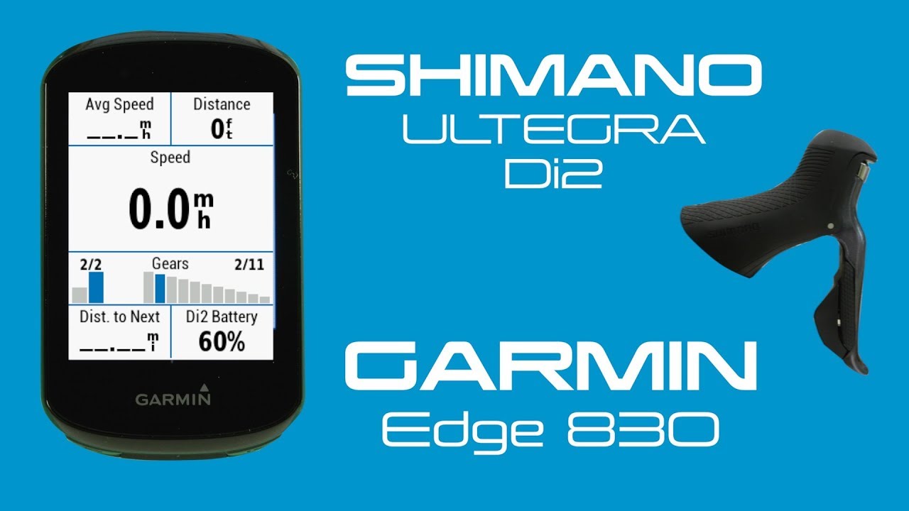 Сопряжение и настройка Garmin Edge 830 и Shimano Di2