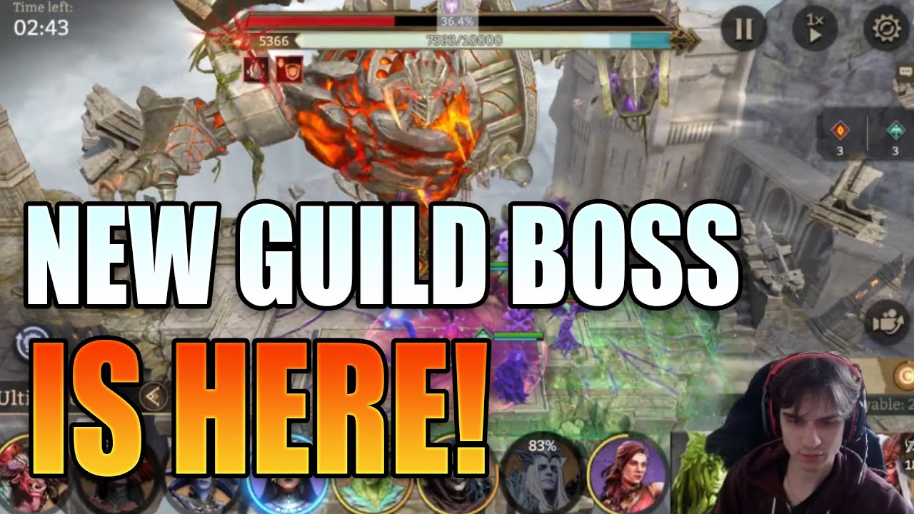 NEW GUILD BOSS HITS LIKE A TRUCK! First Look & Test Run Watcher of Realms