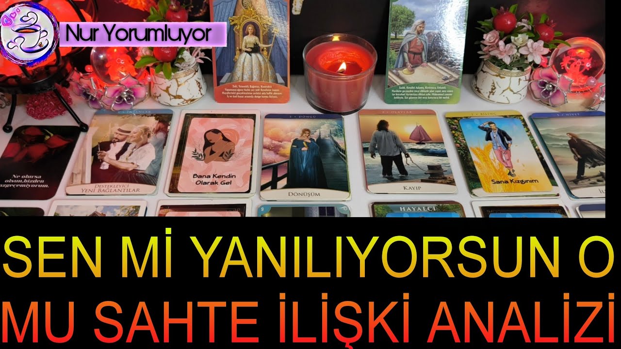 SEN Mİ YANILIYORSUN⁉️O MU SAHTE ⁉️DERİN İLİŞKİ ANALİZİ‼️#tarot #keşfet 