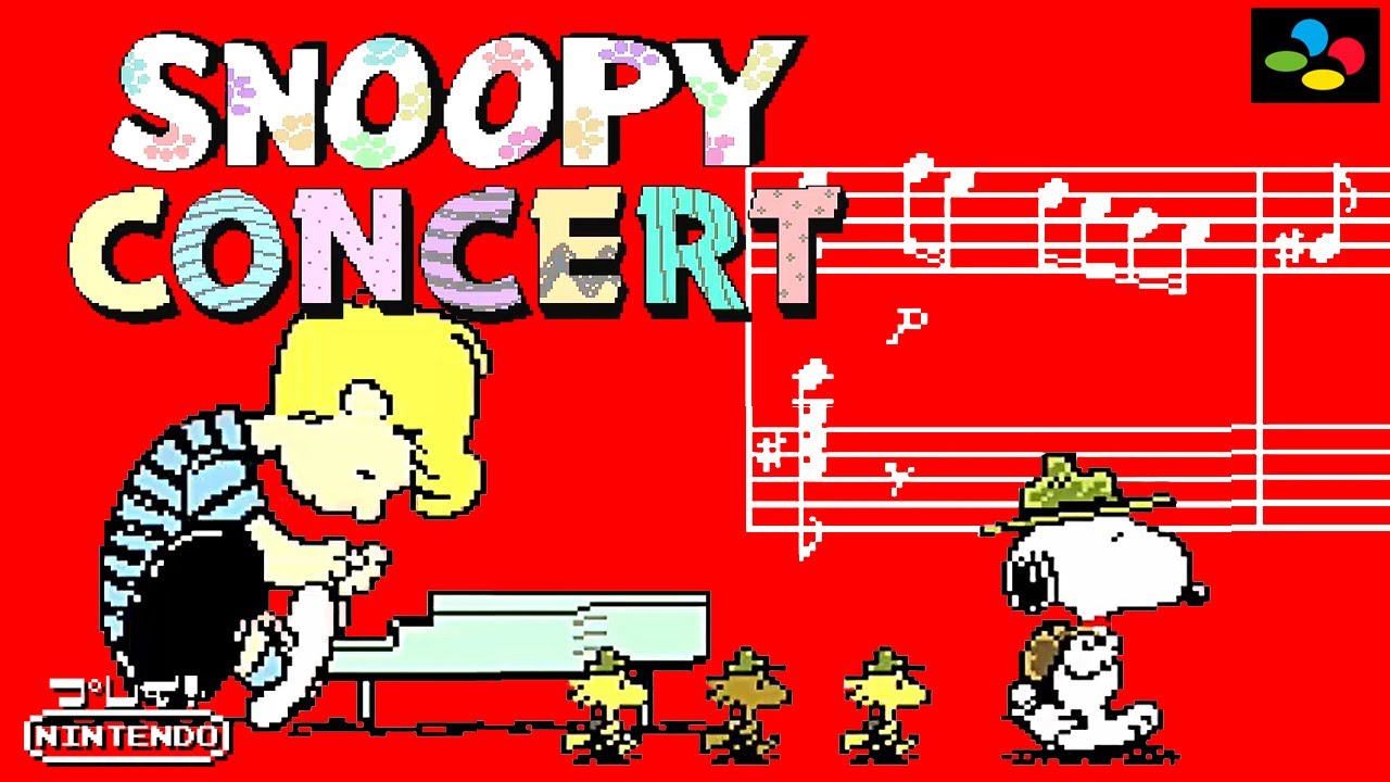 【SFC】任天堂『スヌーピーコンサート SNOOPY CONCERT』全ステージクリア　OP~ED＿字幕実況