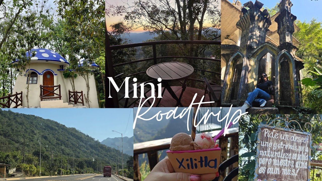 Mini roadtrip📍Xilitla| Dormimos en una aldea de duendes😱✨️| Visitamos el jardín de Edward James