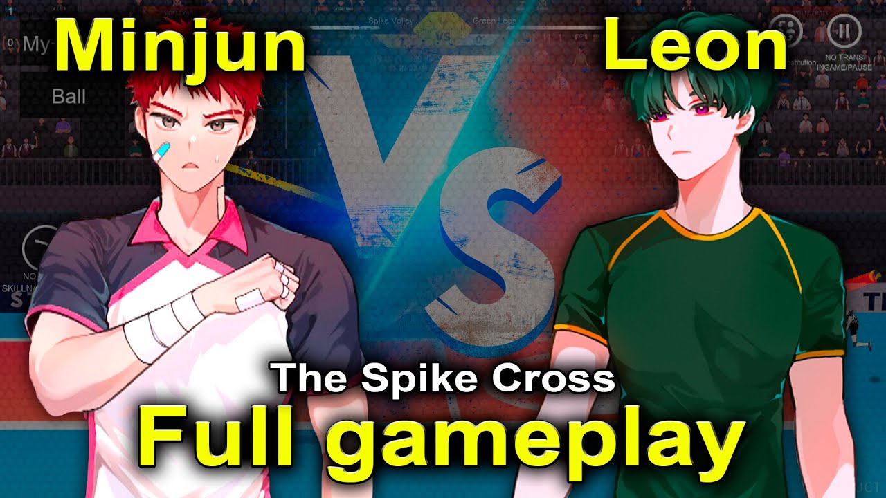 Minjun vs Leon. Full gameplay. The Spike Cross. Volleyball 3x3