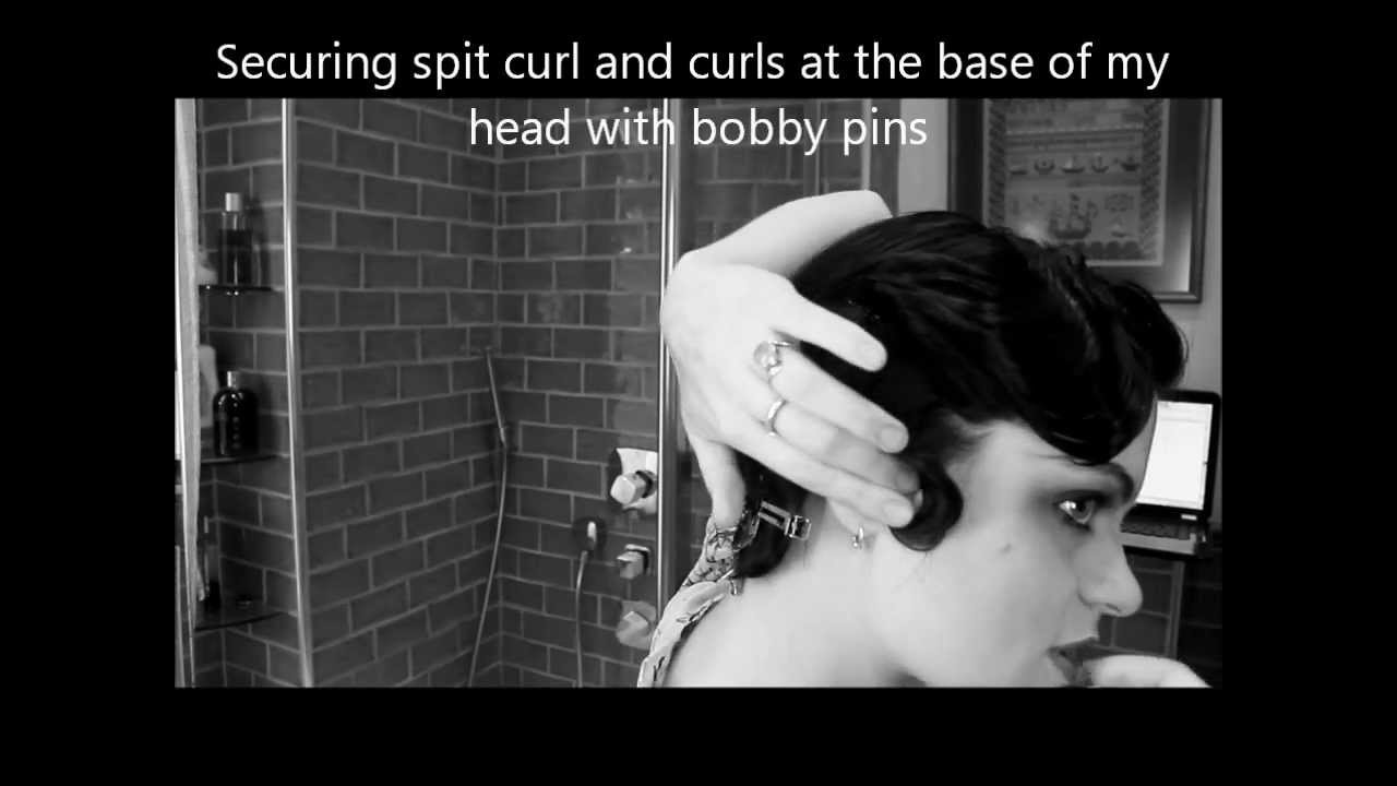 Defined 1920s Fingerwaves NO HEAT! + hiding bangs!
