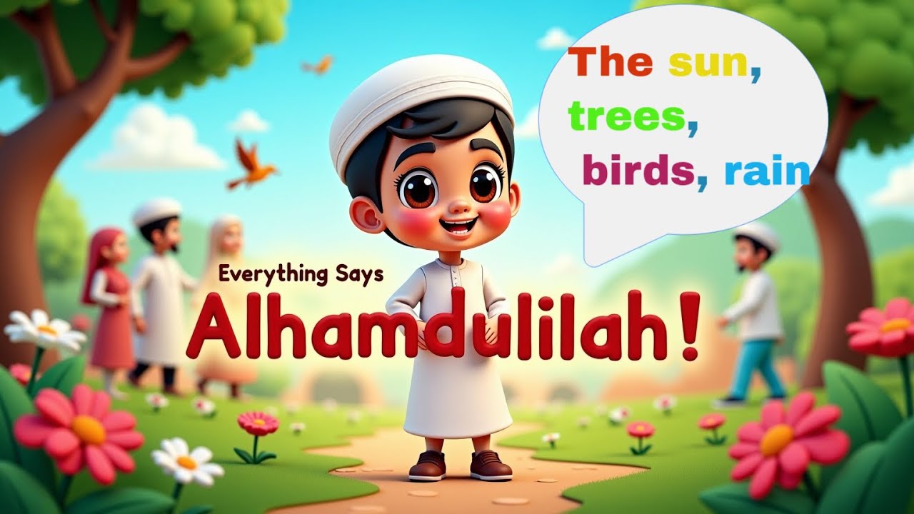 Everything Says Alhamdulillah | Islamic Nasheed for Kids 🌿 l alhamdulillah l nasheed l kids rhymes