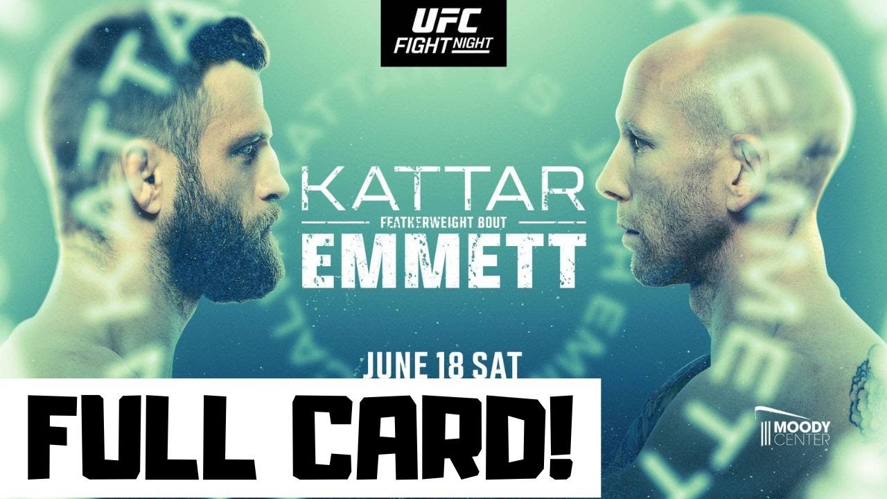 UFC Fight Night Kattar vs Emmett Predictions & Full Card Betting Breakdown UFC Austin