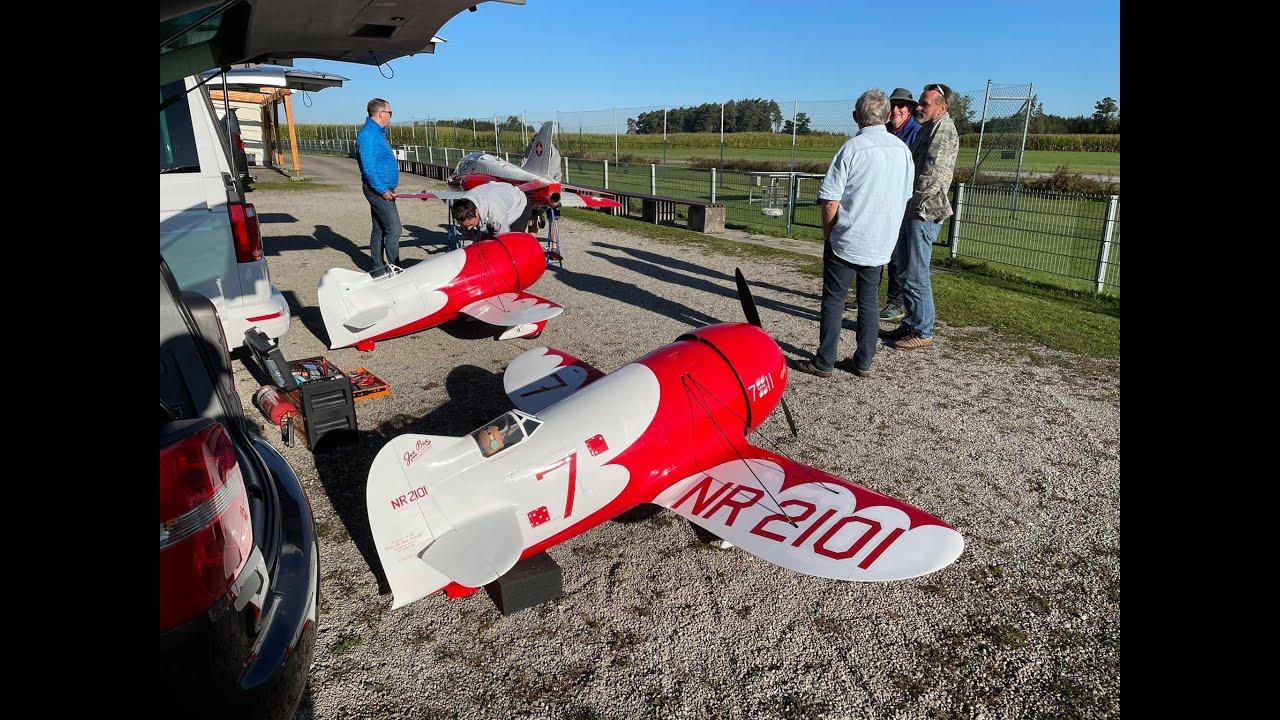 KOLM Gee Bee R2 flight #2 / zweiter Flug CARF