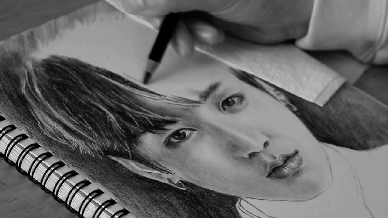 DRAWING JEON JUNGKOOK (전정국) FROM BTS (방탄소년단)