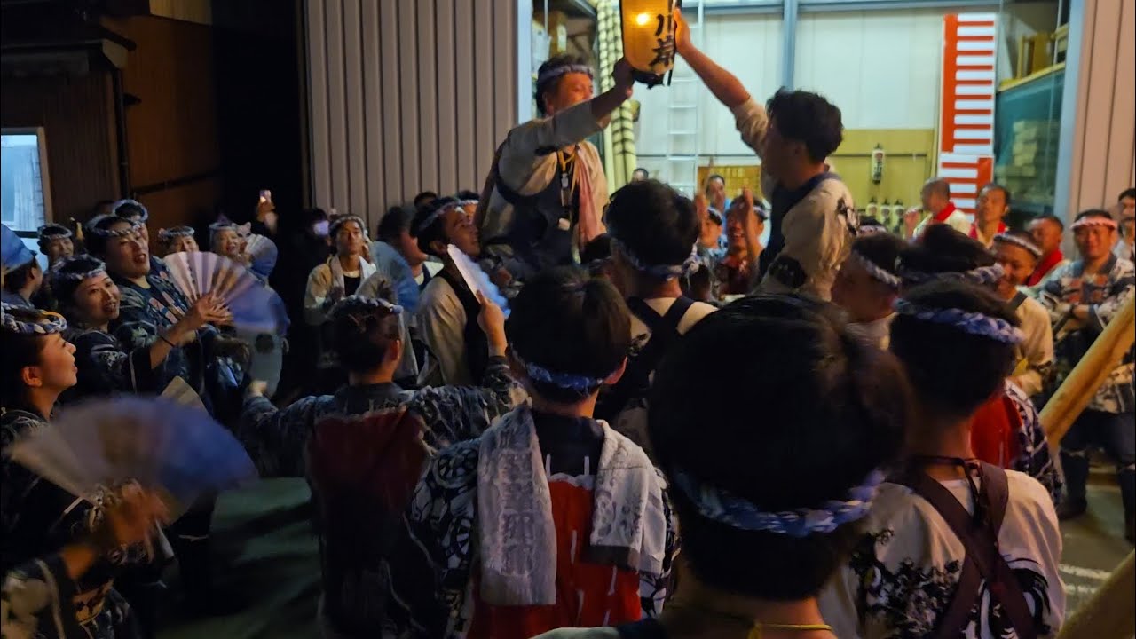 佐原の大祭2024秋祭り/最終日 下川岸区 山車蔵前まで 清水芸座連 踊り多め