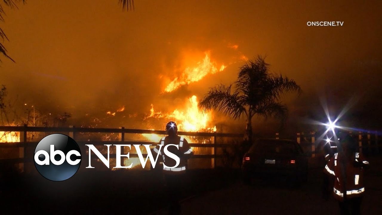 New California fire forces thousands to evacuate l ABC news