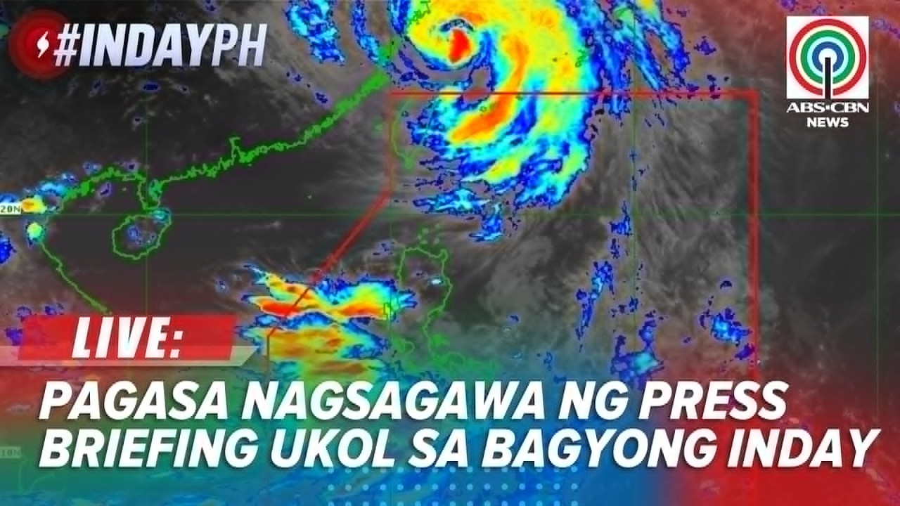 LIVE: PAGASA Press Briefing on Typhoon #IndayPH | 5:00 PM Weather Update (July 11, 2026)