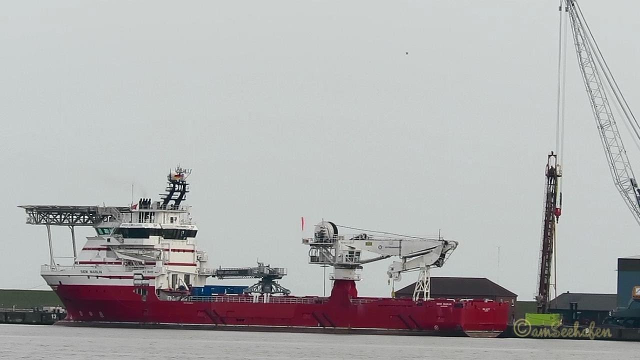 offshore supply vessel SIEM MARLIN LAQQ3 IMO 9408994 Emden Versorgerschiff