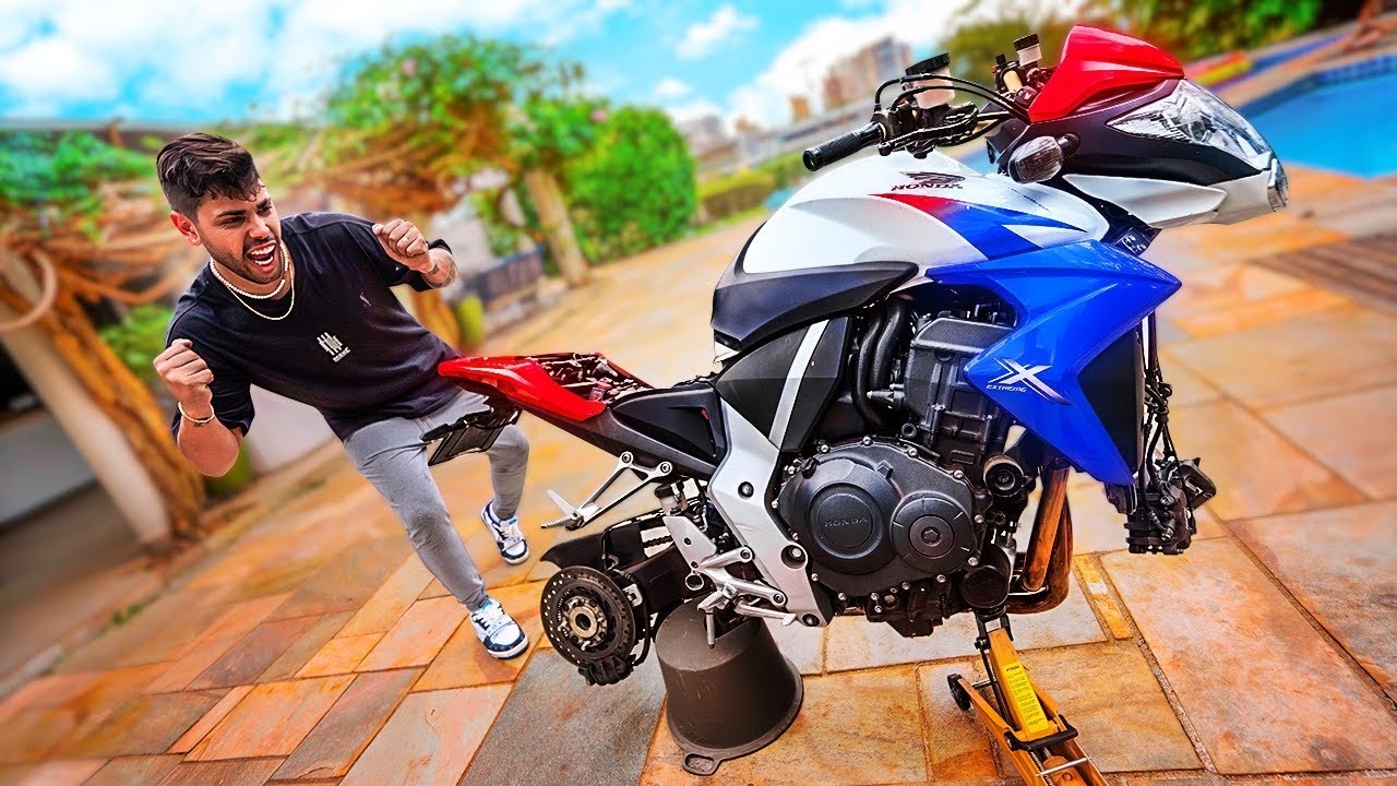 TROLAGEM  * DESMONTEI A CB1000 DO MEU AMIGO INTEIRA *