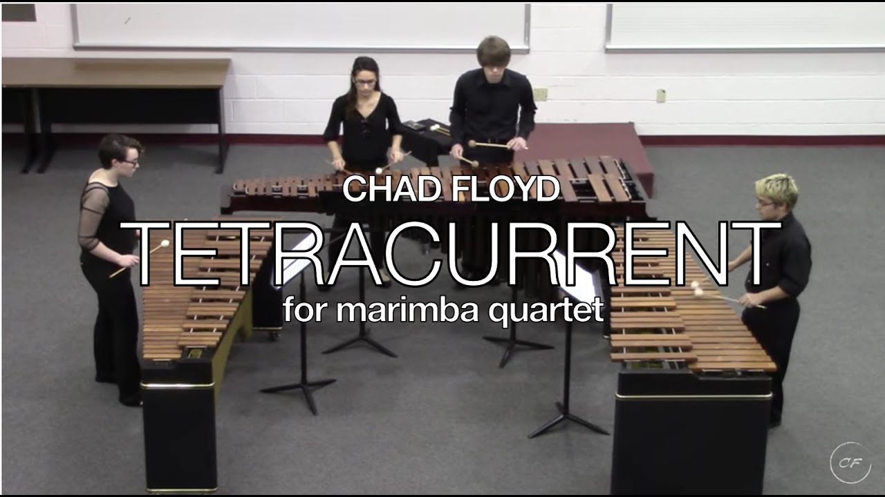 TetraCurrent, marimba quartet by Chad Floyd