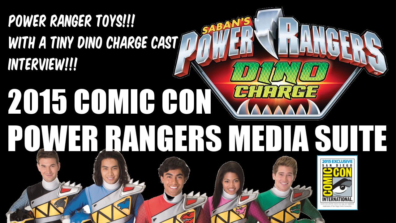 SDCC 2015: Power Rangers DINO CHARGE media suite feat. NEW TOYS & SHORT INTERVIEW WITH CAST!!!