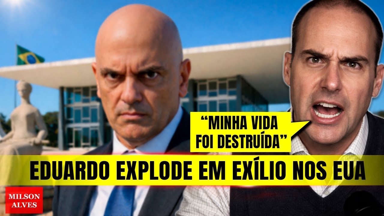 DECLARAÇÃO CHOCANTE de EDUARDO ao Brasil; Como Moraes deixou a vida dele hoje