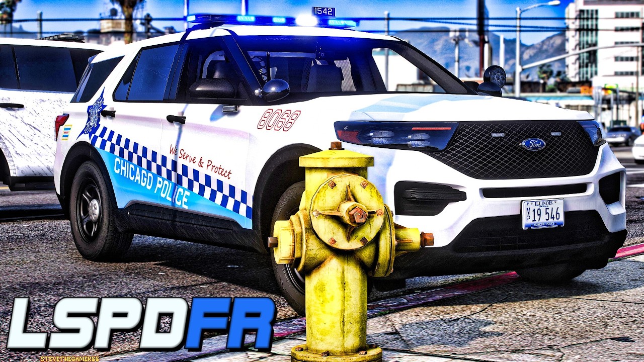 🔥 Моды GTA 5 | Реалистичное патрулирование полиции Чикаго | Интенсивные погони и охрана города!