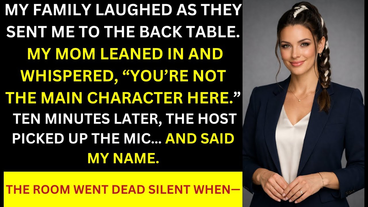 My Family Laughed When I Was Seated at the Back — Then the Host Looked at Me and Paused…