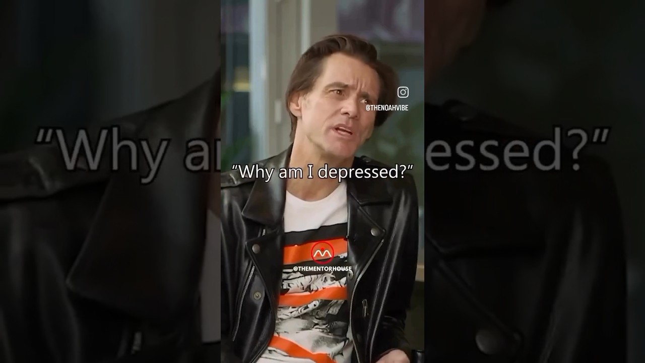 Jim Carrey's Perspective On Depression #jimcarrey #depression #mentalhealth #healing #health#anxiety