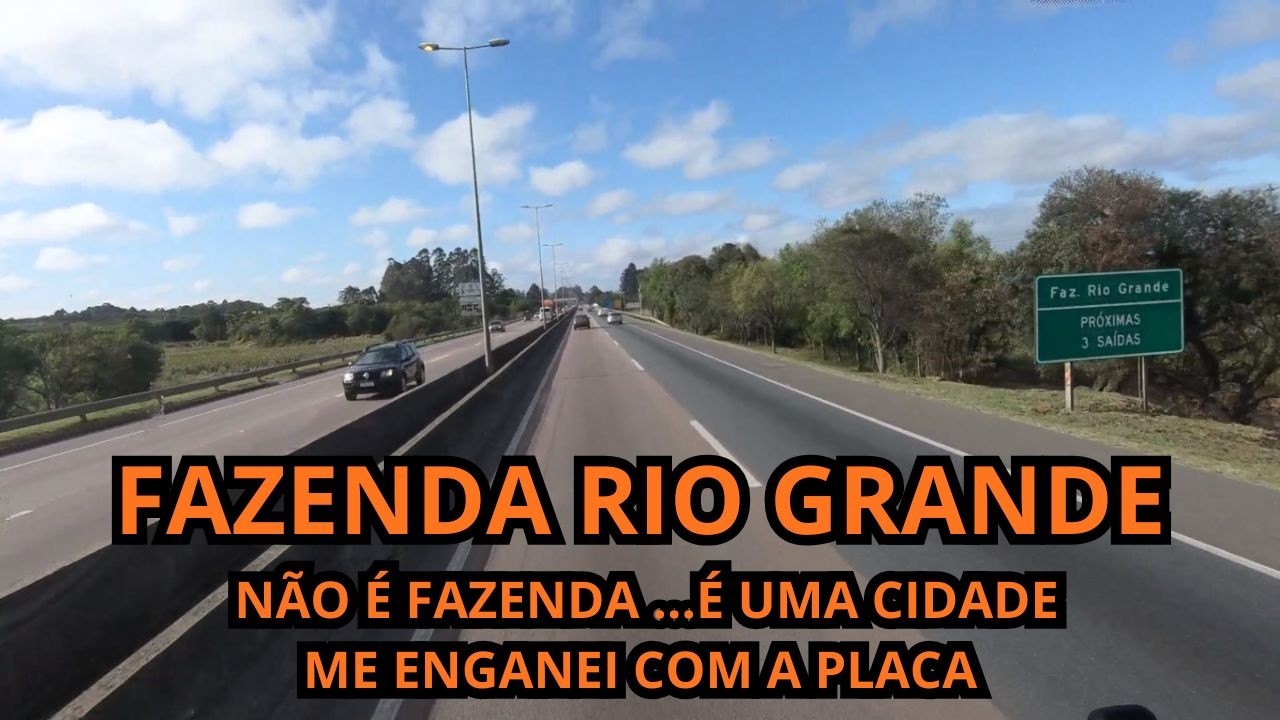 FAZENDA RIO GRANDE  NÃO É FAZENDA...É UMA CIDADE