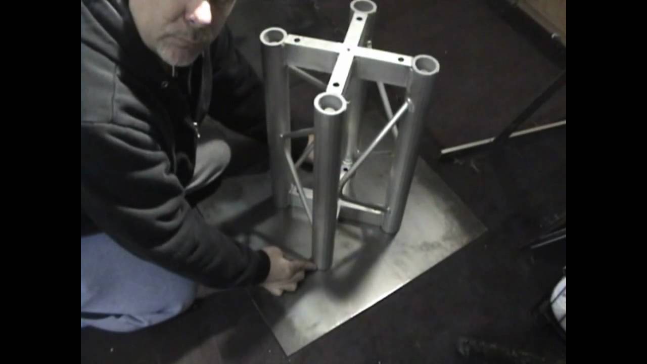 Do it from Scratch mAKE A Vertical Truss Base PLATE with DJ Mikey Mike and Direct Sound